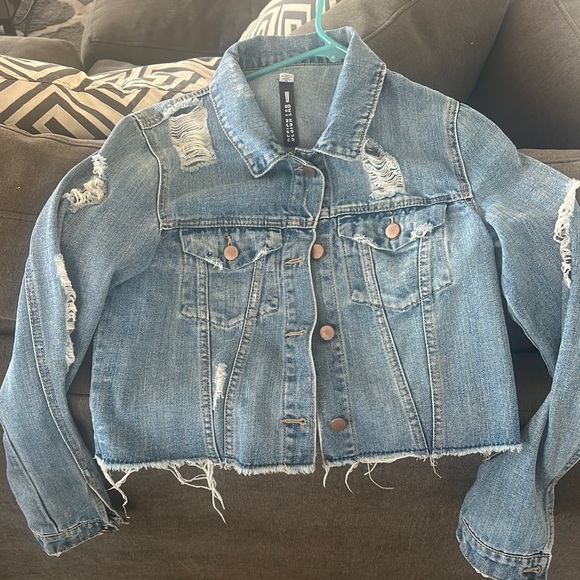 Design Lab by Lord and Taylor denim jacket sz S - Picture 1 of 4